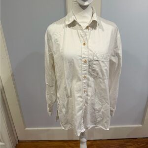 Madewell White Button Down Shirt